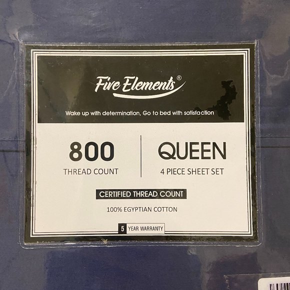 Five Elements 800 thread count 4 Piece Sheet Set - Picture 2 of 7